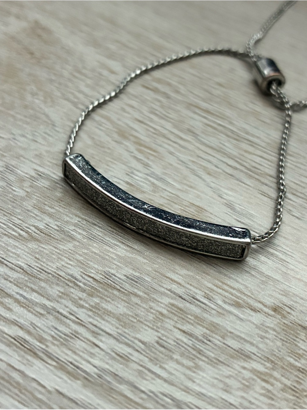 Silver Curved Bar Bracelet - Women Jewelry